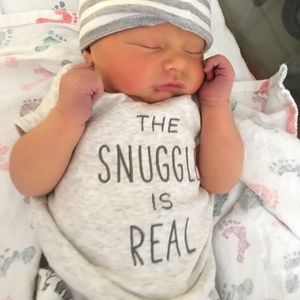 The Snuggle is Real newborn outfit